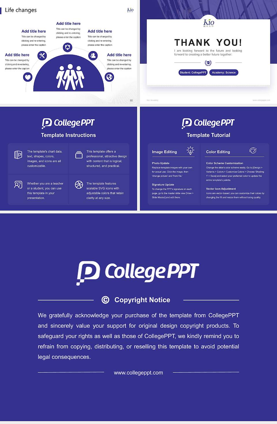 Kio University National Scholarship Defense PPT Template4:3 ratio PPT effect preview image4