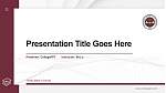 Florida State University Thesis Proposal/Graduation Defense PPT Template
