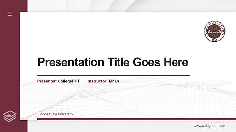 Florida State University Thesis Proposal/Graduation Defense PPT Template