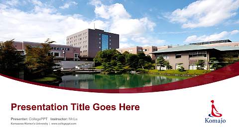 Komazawa Women’s University Course/Courseware Creation PPT Template