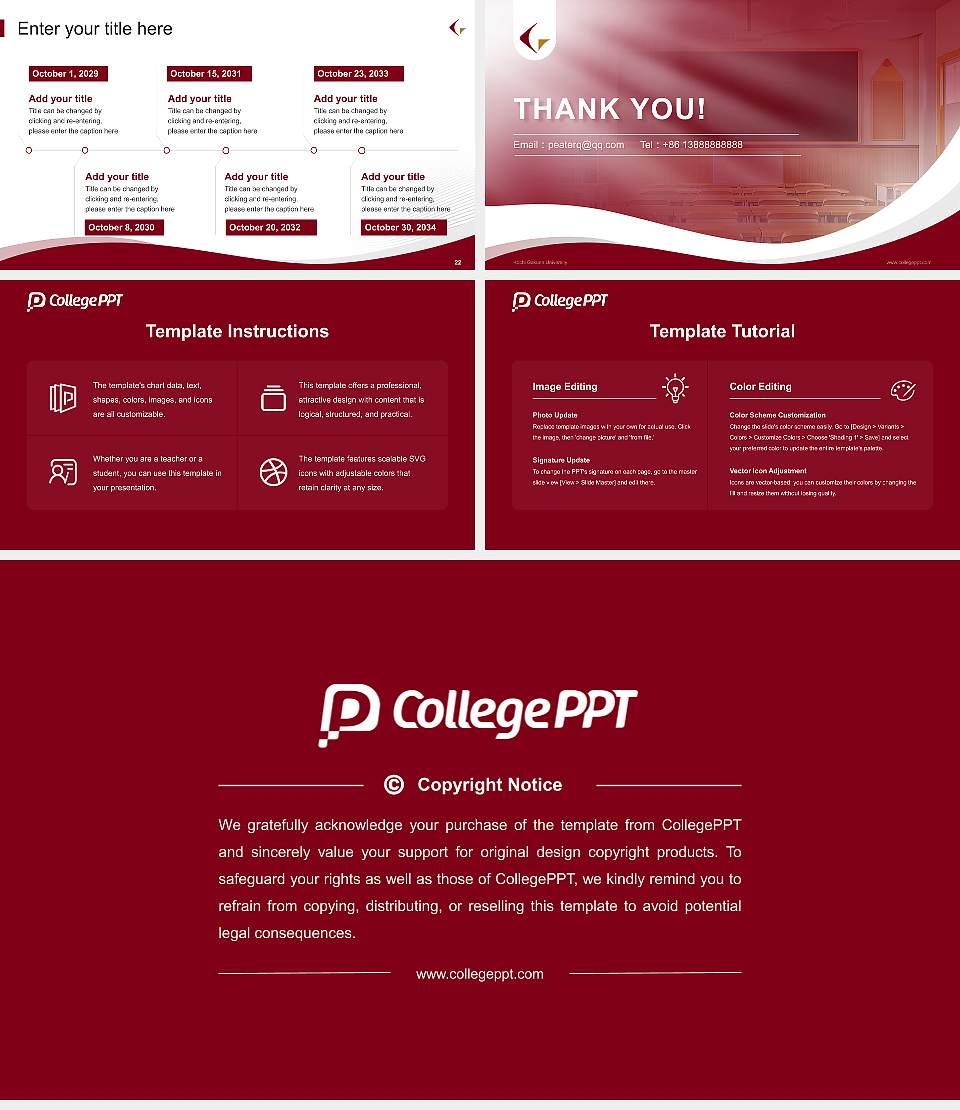 Kochi Gakuen University Lecture Sharing and Networking Event PPT Template16:9 ratio PPT effect preview image4