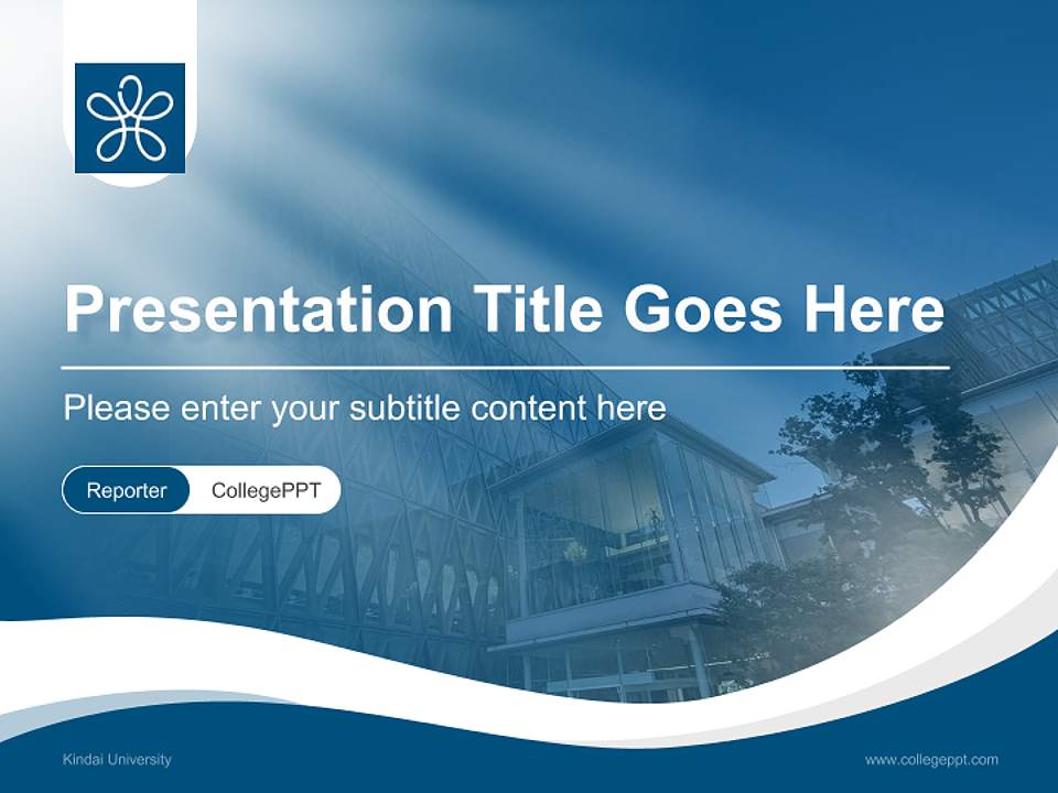 Kindai University Lecture Sharing and Networking Event PPT Template4:3 ratio PPT effect preview image4