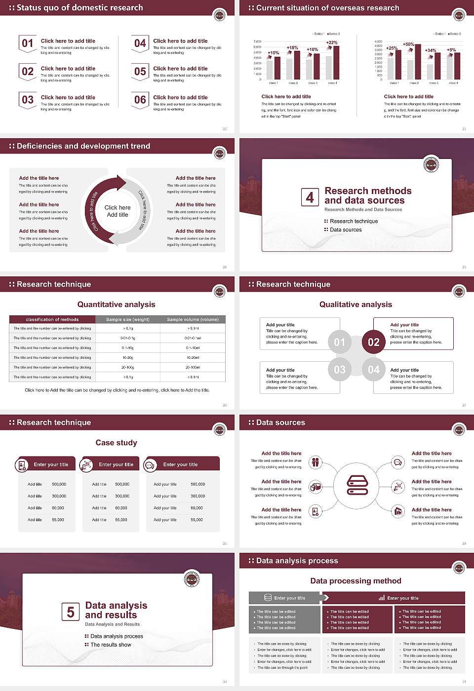 Florida State University Graduation Thesis Defense PPT Template16:9 ratio PPT effect preview image4