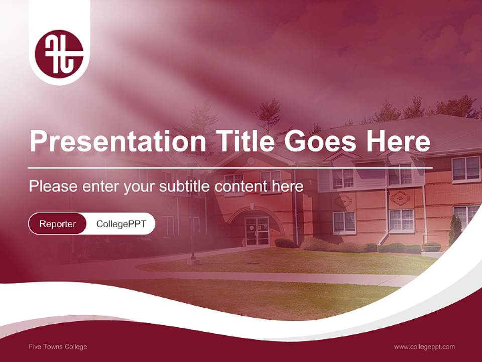 Five Towns College Lecture Sharing and Networking Event PPT Template4:3 ratio PPT effect preview image4