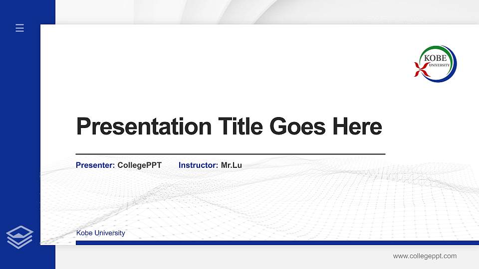 Kobe University Thesis Proposal/Graduation Defense PPT Template16:9 ratio PPT effect preview image