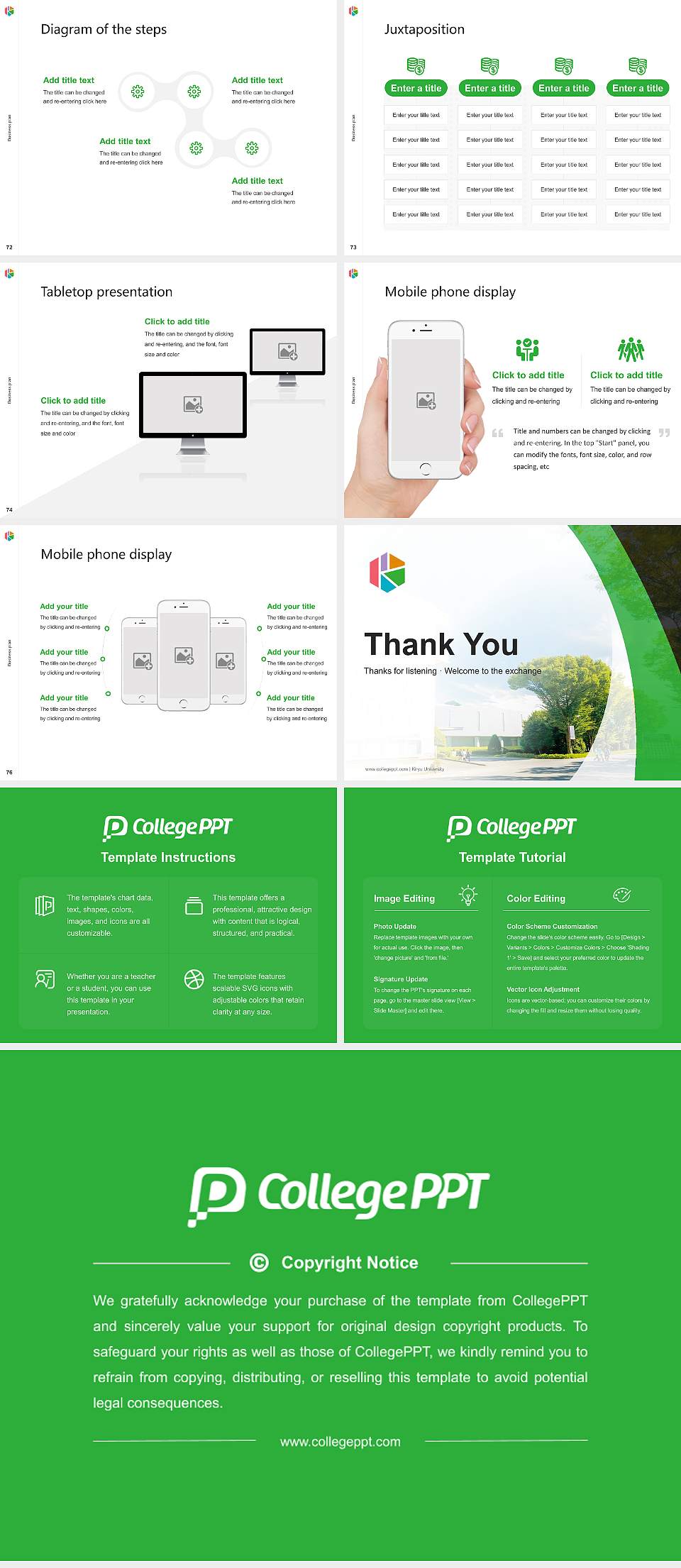 Kiryu University Competition/Entrepreneurship Contest PPT Template4:3 ratio PPT effect preview image9