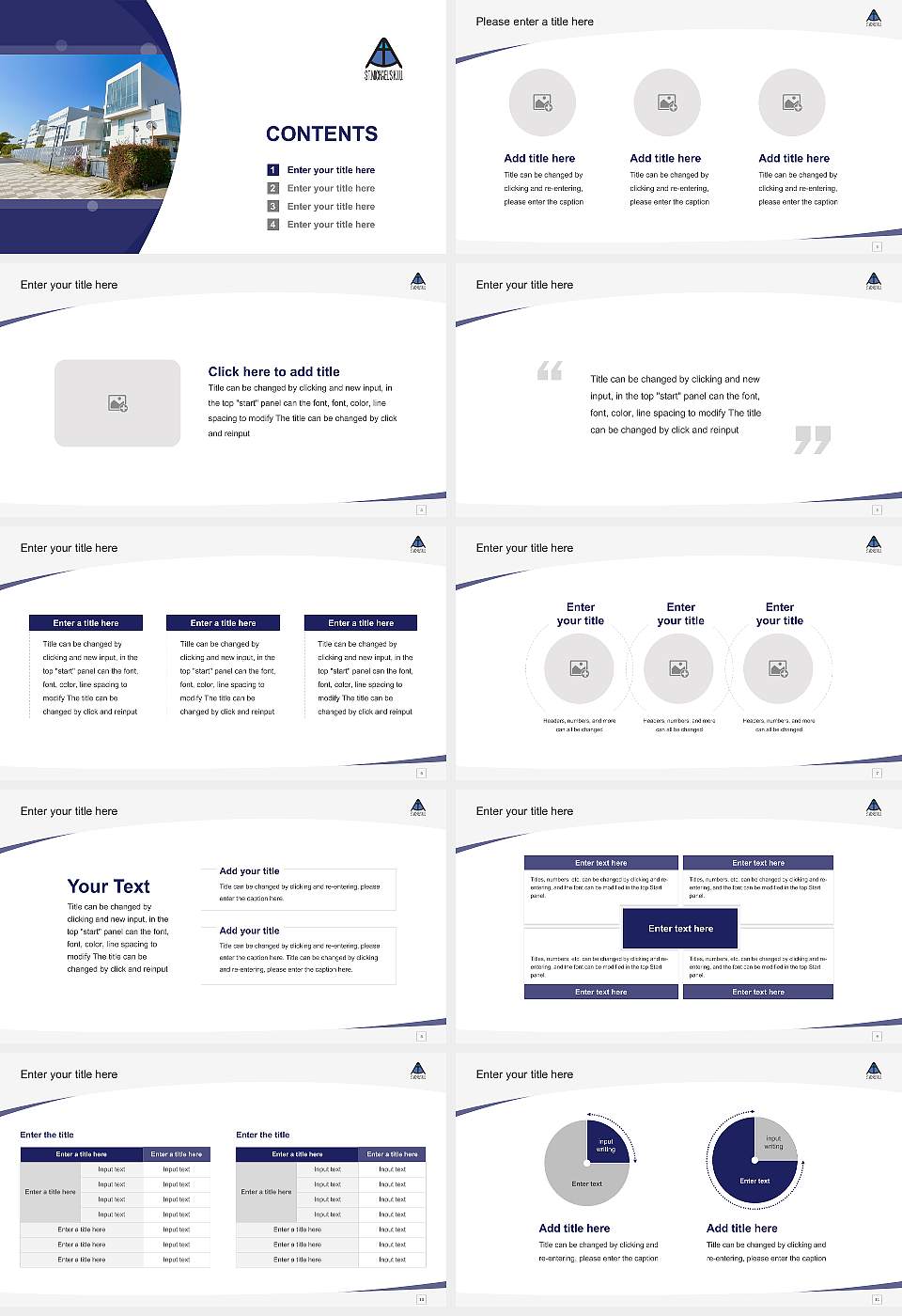 Kobe International University Course/Courseware Creation PPT Template16:9 ratio PPT effect preview image2