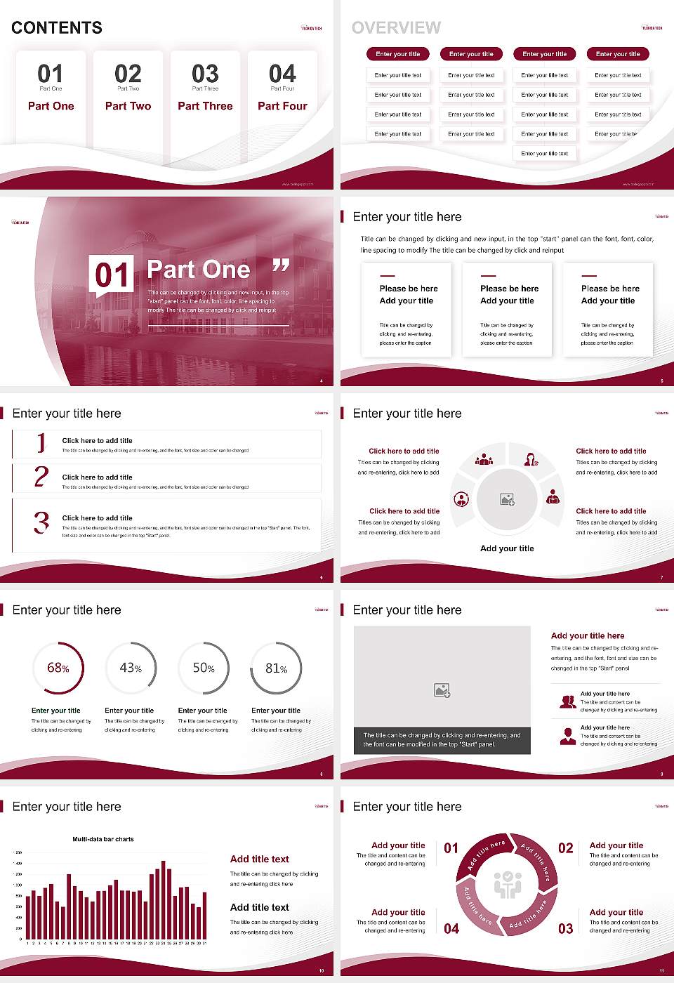 Florida Institute of Technology Lecture Sharing and Networking Event PPT Template16:9 ratio PPT effect preview image2