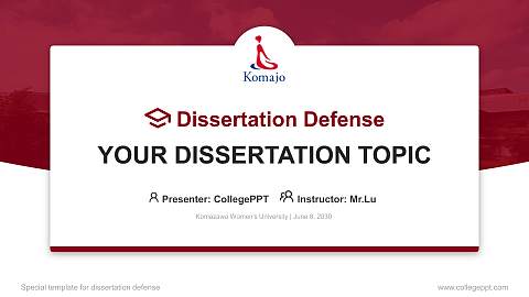 Komazawa Women’s University Graduation Thesis Defense PPT Template