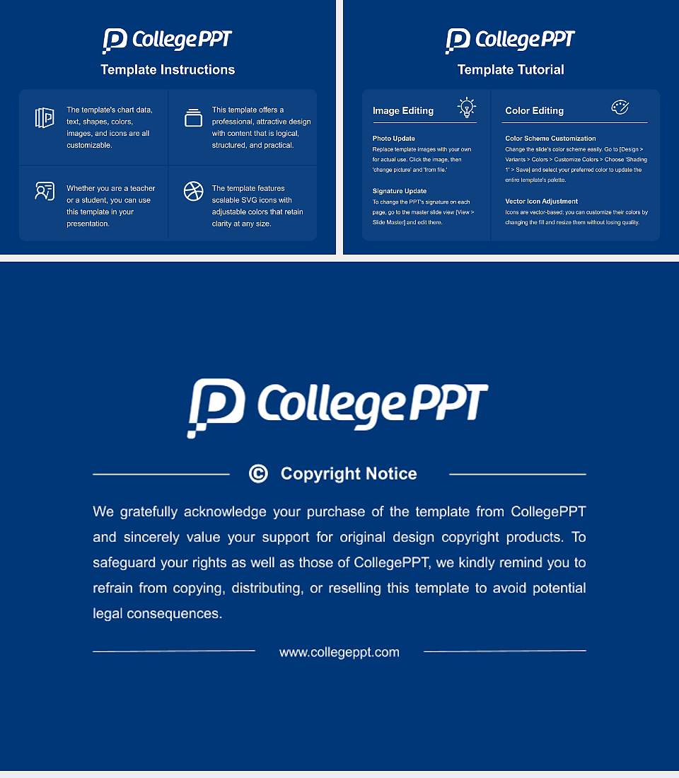 Komatsu University Course/Courseware Creation PPT Template4:3 ratio PPT effect preview image5