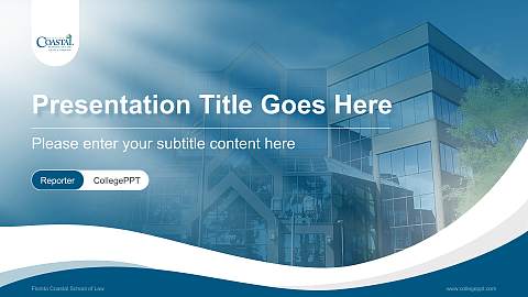 Florida Coastal School of Law Lecture Sharing and Networking Event PPT Template