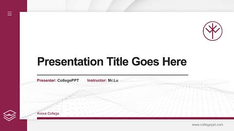 Keiwa College Thesis Proposal/Graduation Defense PPT Template
