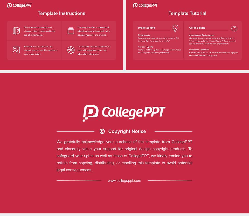 Keiai University Course/Courseware Creation PPT Template16:9 ratio PPT effect preview image5