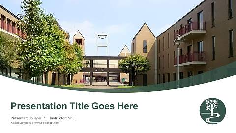 Keisen University Course/Courseware Creation PPT Template