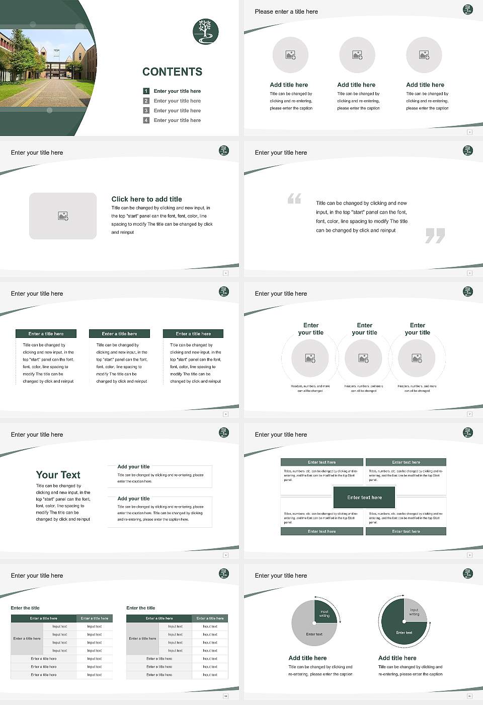 Keisen University Course/Courseware Creation PPT Template16:9 ratio PPT effect preview image2