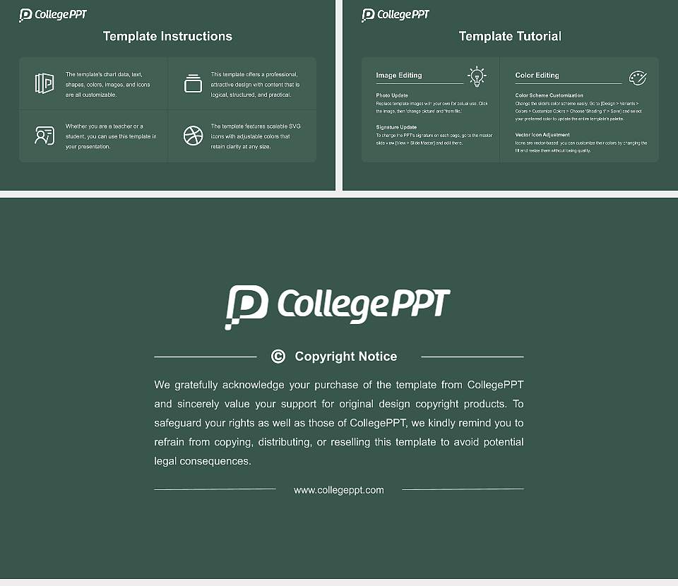 Keisen University Course/Courseware Creation PPT Template16:9 ratio PPT effect preview image5