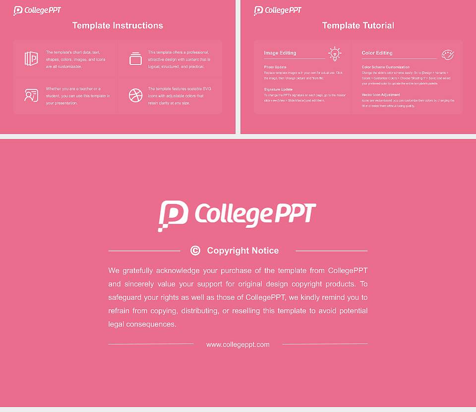 Kobe City College of Nursing Course/Courseware Creation PPT Template16:9 ratio PPT effect preview image5
