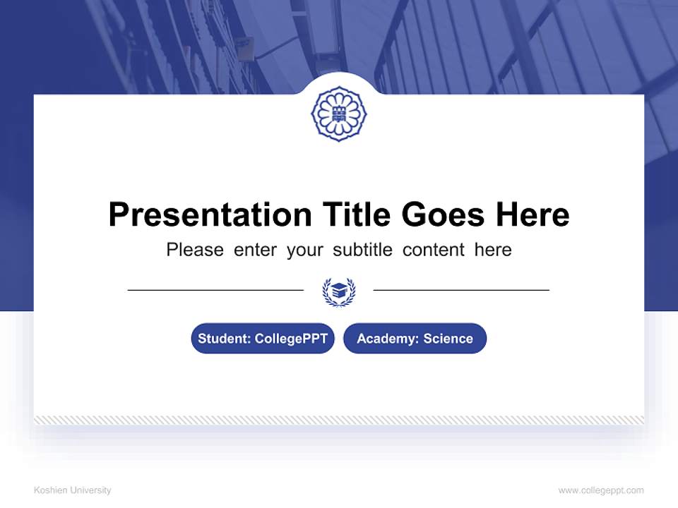 Koshien University National Scholarship Defense PPT Template4:3 ratio PPT effect preview image4