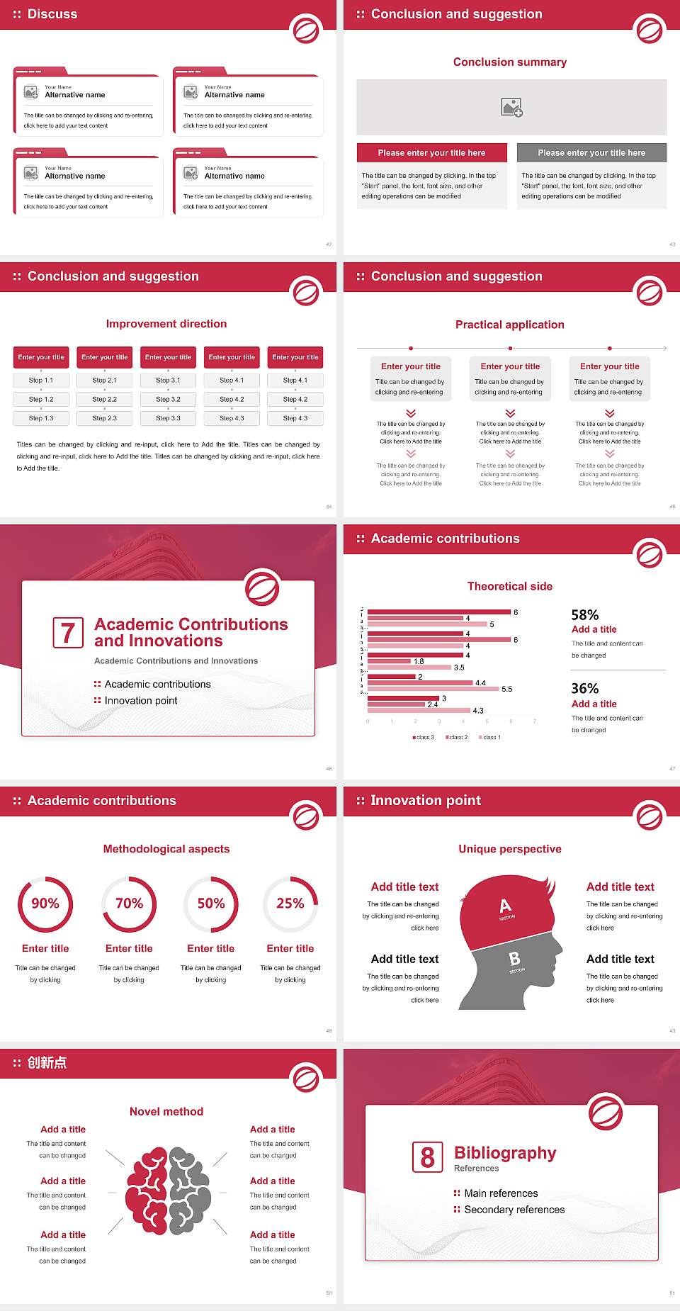 Keiai University Graduation Thesis Defense PPT Template4:3 ratio PPT effect preview image6