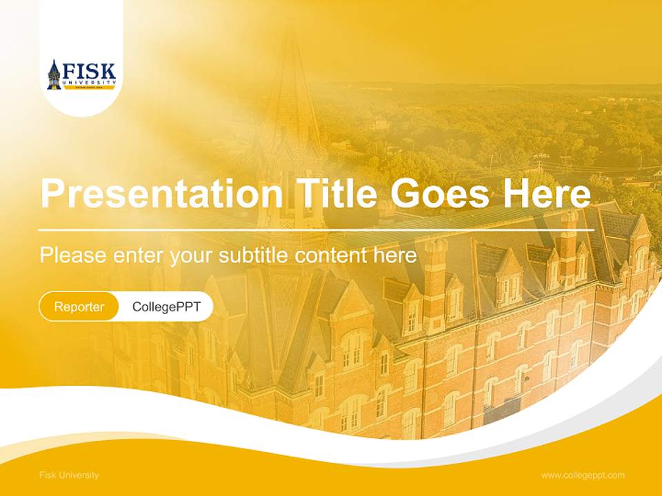 Fisk University Lecture Sharing and Networking Event PPT Template4:3 ratio PPT effect preview image4