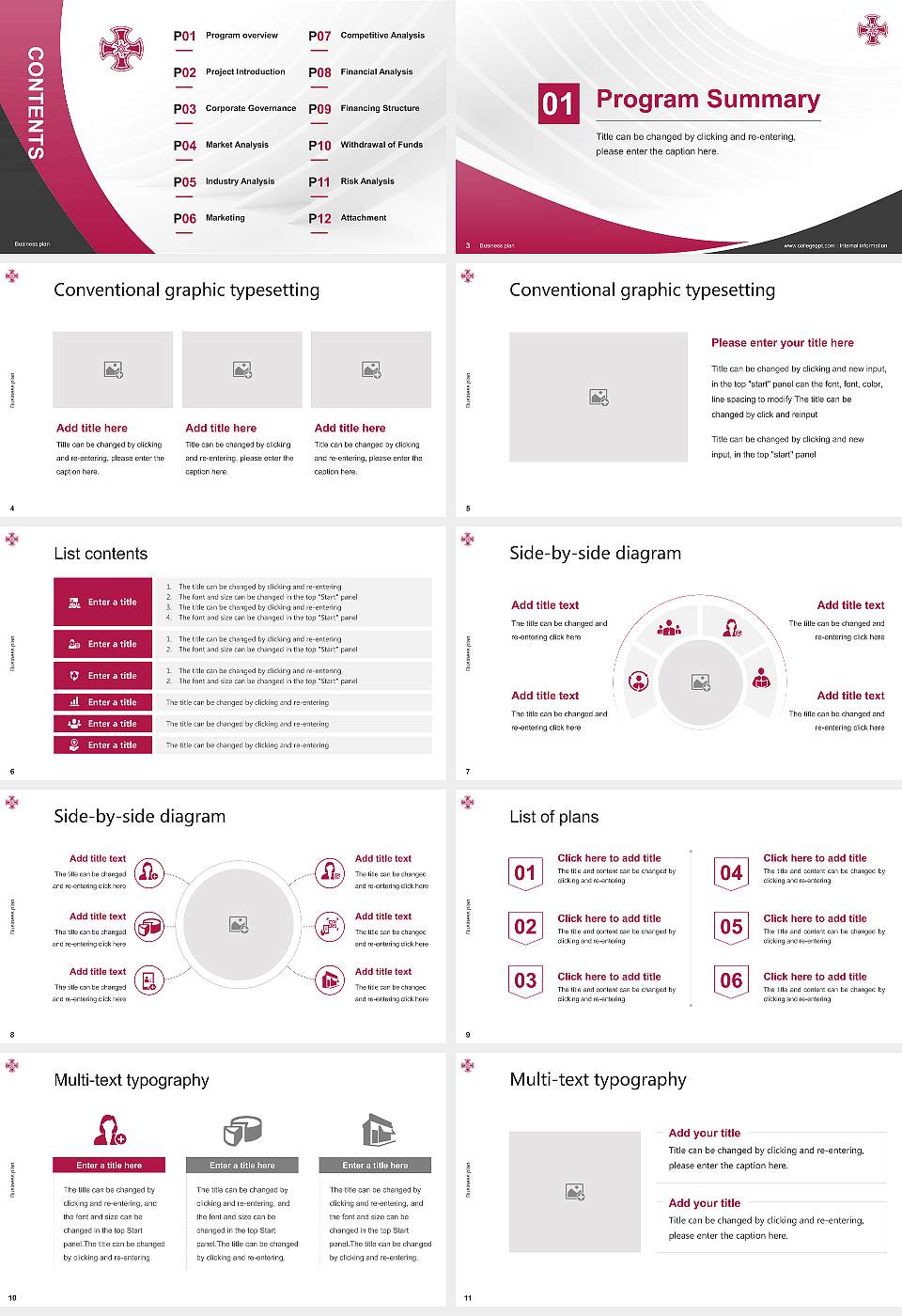 Kinjo Gakuin University Competition/Entrepreneurship Contest PPT Template16:9 ratio PPT effect preview image2