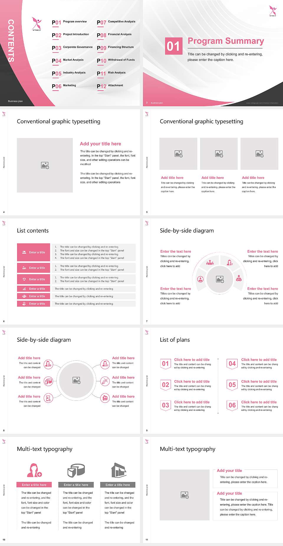Kobe City College of Nursing Competition/Entrepreneurship Contest PPT Template4:3 ratio PPT effect preview image2