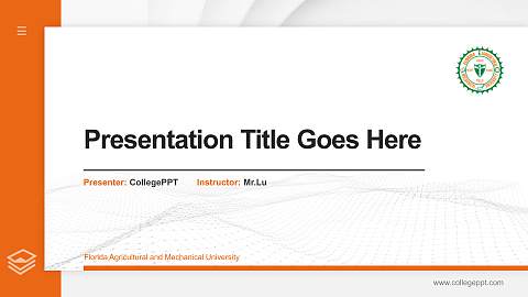 Florida Agricultural and Mechanical University Thesis Proposal/Graduation Defense PPT Template