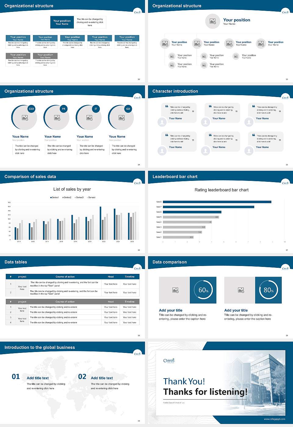 Florida Coastal School of Law Academic Presentation/Research Findings Report PPT Template16:9 ratio PPT effect preview image4