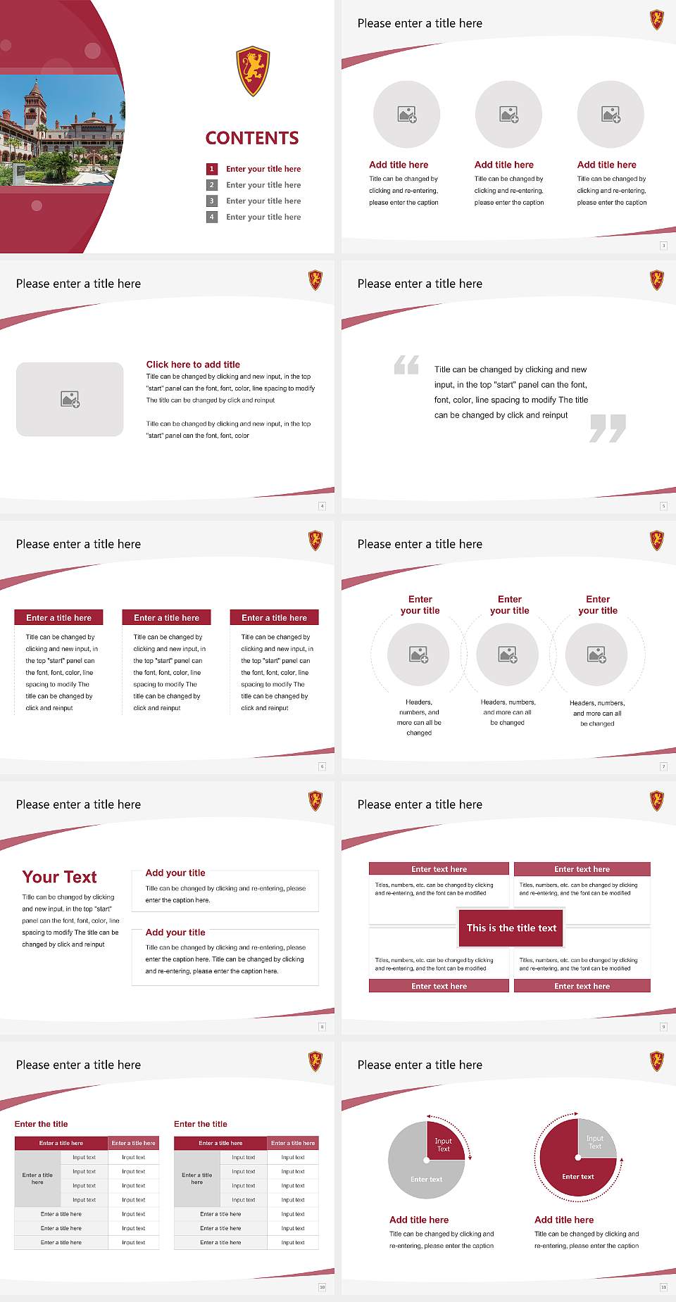 Flagler College Course/Courseware Creation PPT Template4:3 ratio PPT effect preview image2