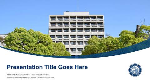 Kobe City University of Foreign Studies Course/Courseware Creation PPT Template