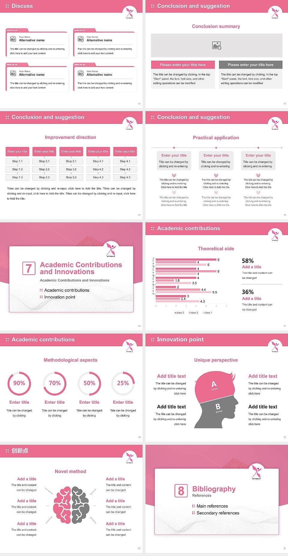 Kobe City College of Nursing Graduation Thesis Defense PPT Template4:3 ratio PPT effect preview image6