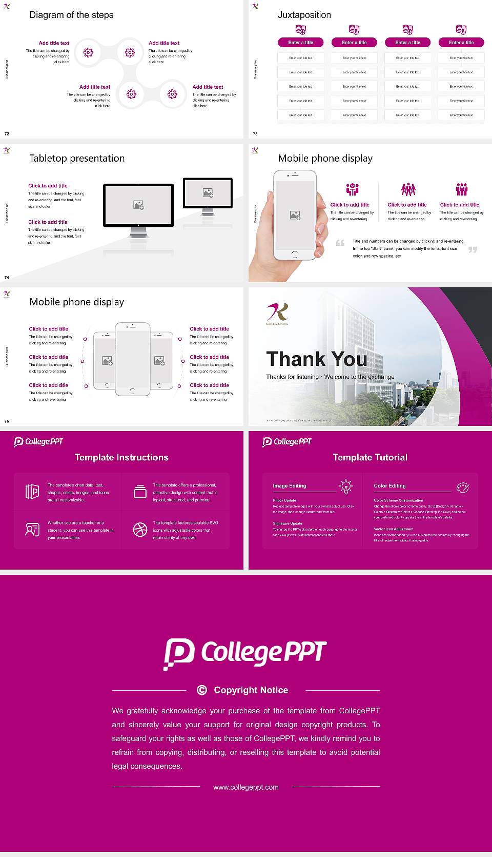Kokugakuin University Competition/Entrepreneurship Contest PPT Template16:9 ratio PPT effect preview image9