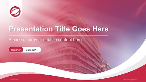 Keiai University Lecture Sharing and Networking Event PPT Template