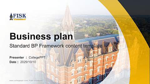 Fisk University Competition/Entrepreneurship Contest PPT Template