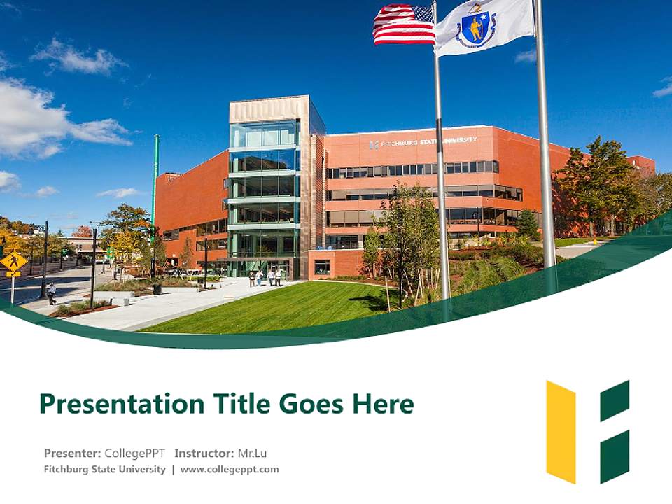 Fitchburg State University Course/Courseware Creation PPT Template4:3 ratio PPT effect preview image5