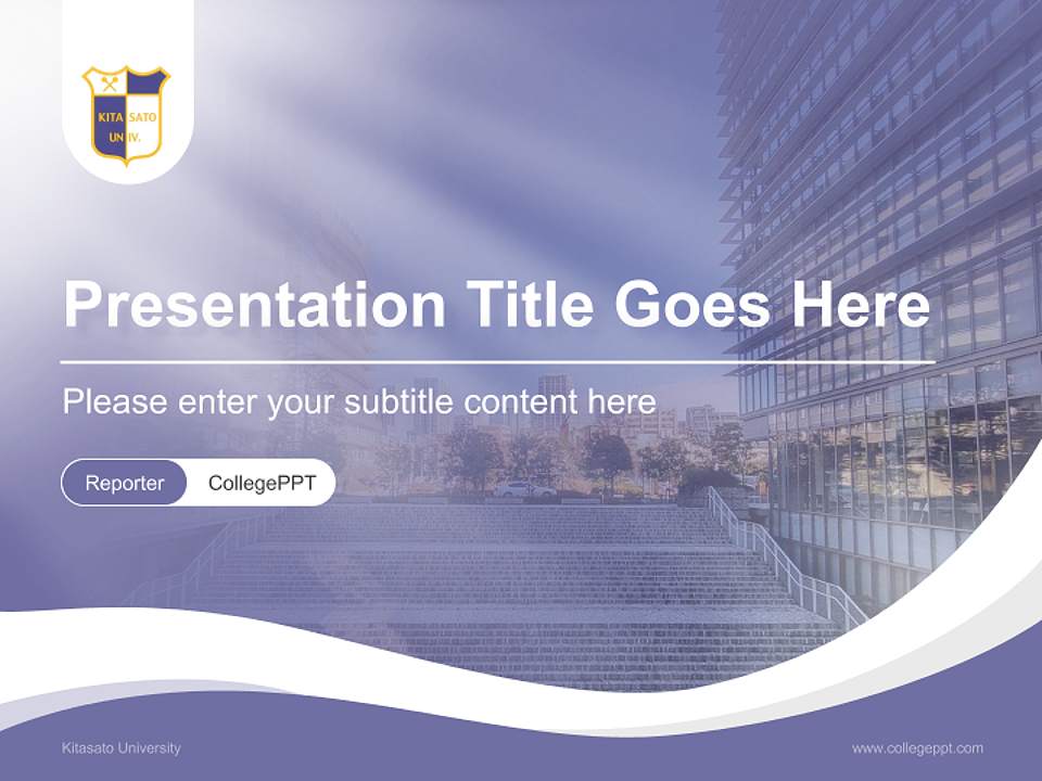 Kitasato University Lecture Sharing and Networking Event PPT Template4:3 ratio PPT effect preview image4