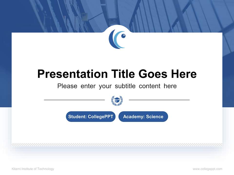 Kitami Institute of Technology National Scholarship Defense PPT Template4:3 ratio PPT effect preview image4