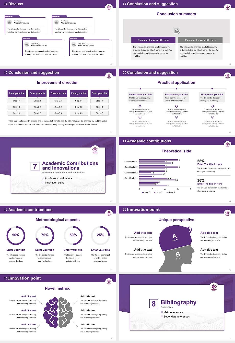 Kogakkan University Graduation Thesis Defense PPT Template16:9 ratio PPT effect preview image6