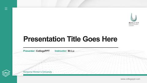 Koriyama Women’s University Thesis Proposal/Graduation Defense PPT Template