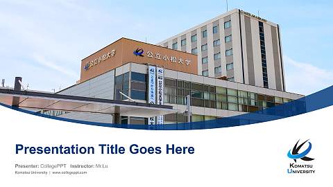 Komatsu University Course/Courseware Creation PPT Template