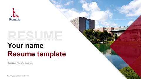Komazawa Women’s University Resume PPT Template