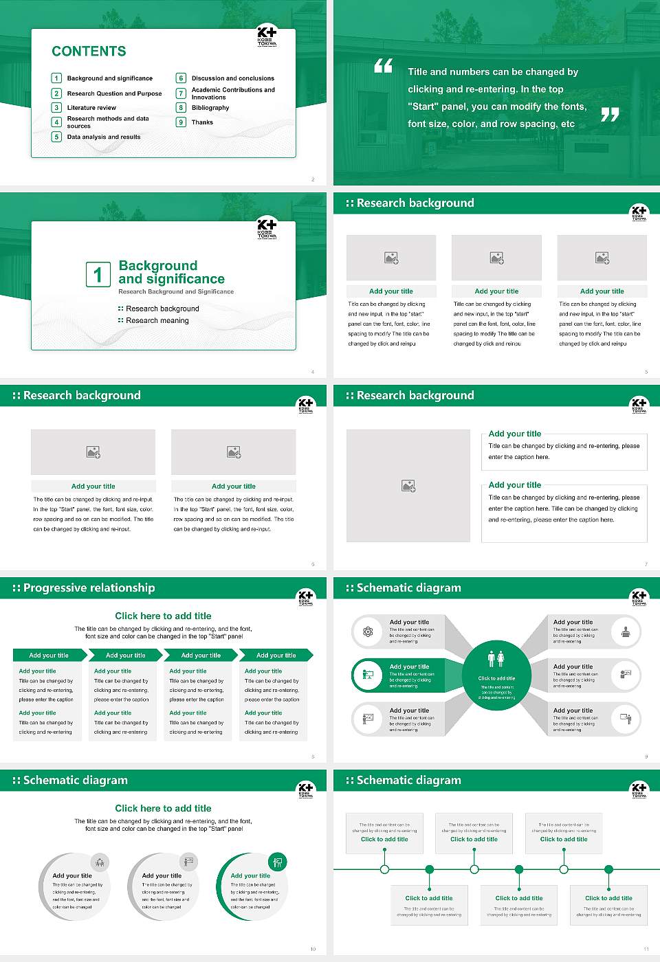 Kobe Tokiwa University Graduation Thesis Defense PPT Template16:9 ratio PPT effect preview image2