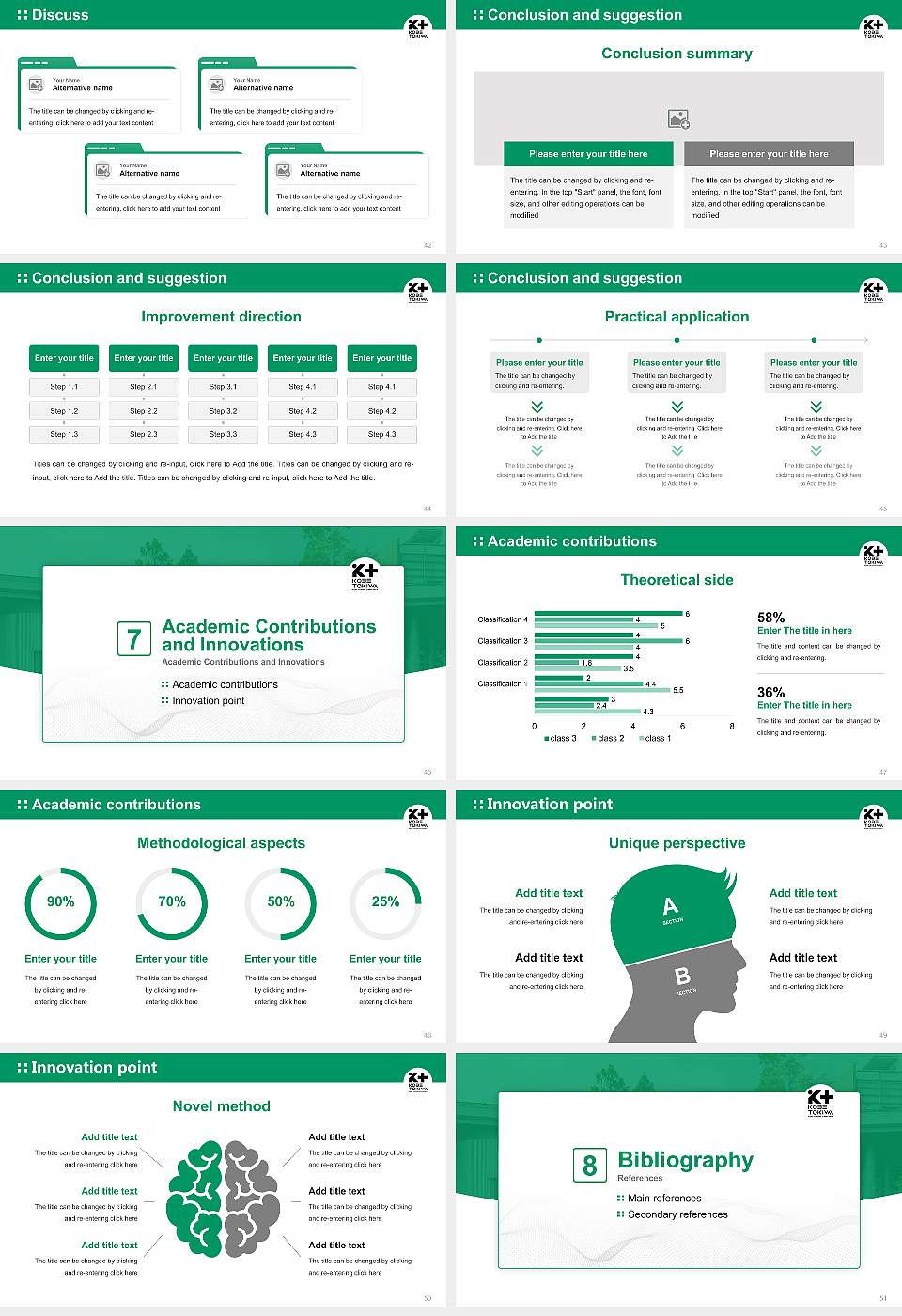 Kobe Tokiwa University Graduation Thesis Defense PPT Template16:9 ratio PPT effect preview image6