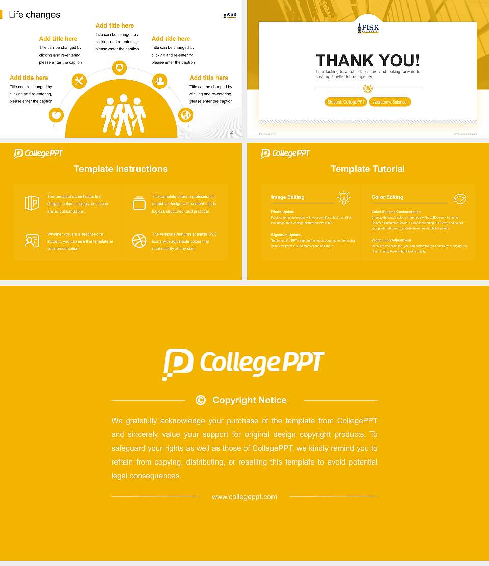 Fisk University National Scholarship Defense PPT Template16:9 ratio PPT effect preview image4