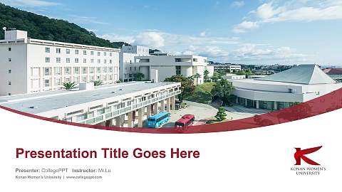 Konan Women’s University Course/Courseware Creation PPT Template