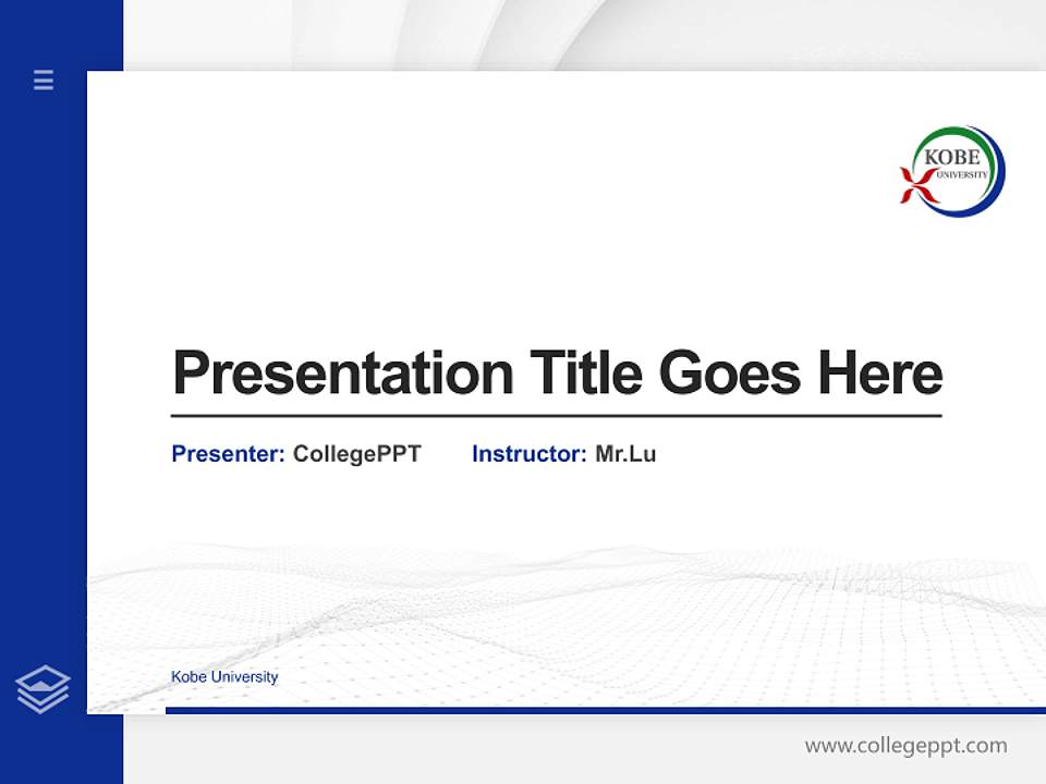 Kobe University Thesis Proposal/Graduation Defense PPT Template4:3 ratio PPT effect preview image5