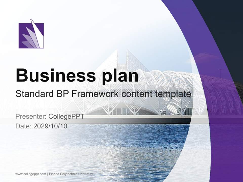 Florida Polytechnic University Competition/Entrepreneurship Contest PPT Template4:3 ratio PPT effect preview image9