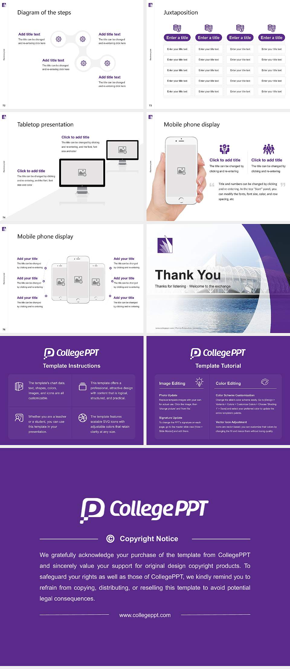 Florida Polytechnic University Competition/Entrepreneurship Contest PPT Template4:3 ratio PPT effect preview image9