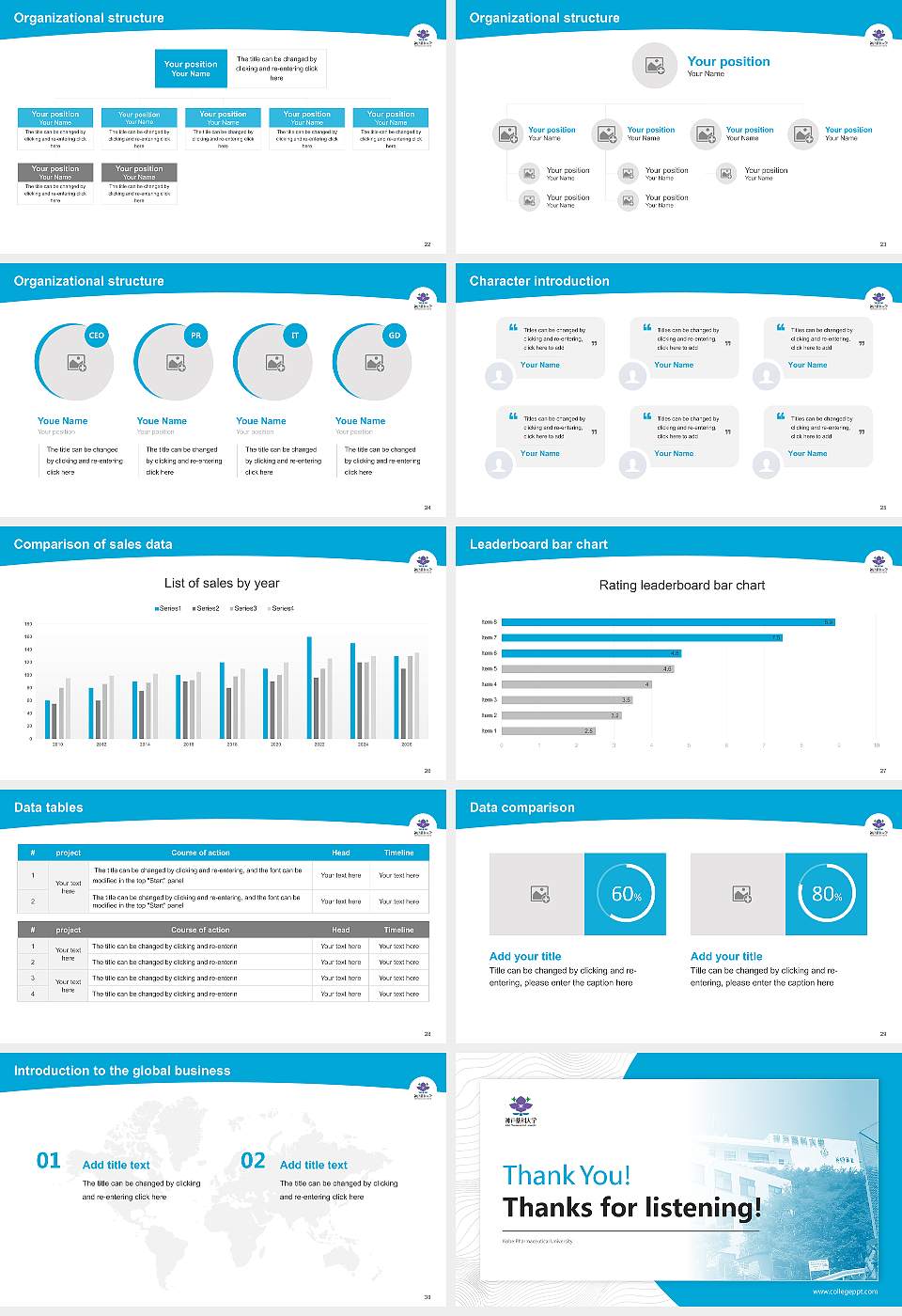 Kobe Pharmaceutical University Academic Presentation/Research Findings Report PPT Template16:9 ratio PPT effect preview image4