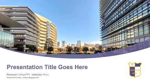 Kitasato University Course/Courseware Creation PPT Template